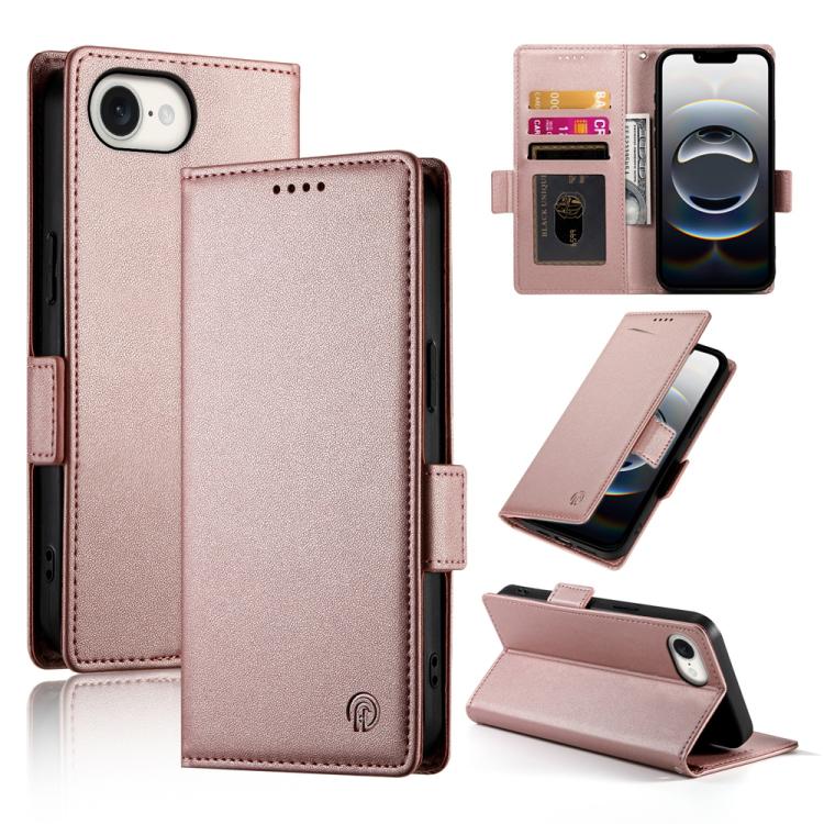 เคสโทรศัพท์หนังด้านแบบแม็กเนติกพร้อมหัวเข็มขัดข้าง สำหรับ iPhone 17e / 16e, สำหรับ iPhone 17 Pro Max, สำหรับ iPhone 17 Pro, สำหรับ iPhone 17, สำหรับ iPhone Air, สำหรับ iPhone 16 Pro Max