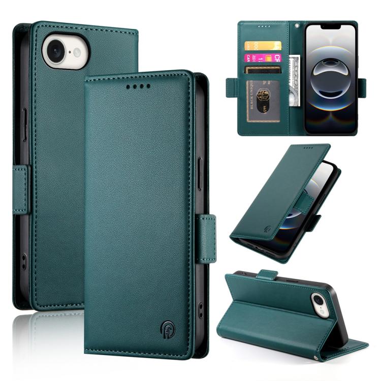 เคสโทรศัพท์หนังด้านแบบแม็กเนติกพร้อมหัวเข็มขัดข้าง สำหรับ iPhone 17e / 16e, สำหรับ iPhone 17 Pro Max, สำหรับ iPhone 17 Pro, สำหรับ iPhone 17, สำหรับ iPhone Air, สำหรับ iPhone 16 Pro Max