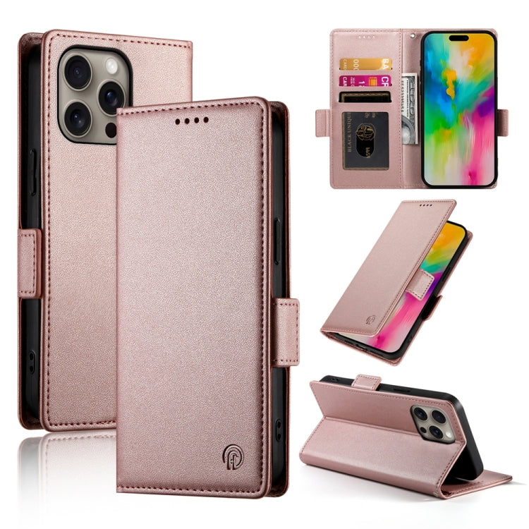 เคสโทรศัพท์หนังด้านแบบแม็กเนติกพร้อมหัวเข็มขัดข้าง สำหรับ iPhone 17e / 16e, สำหรับ iPhone 17 Pro Max, สำหรับ iPhone 17 Pro, สำหรับ iPhone 17, สำหรับ iPhone Air, สำหรับ iPhone 16 Pro Max