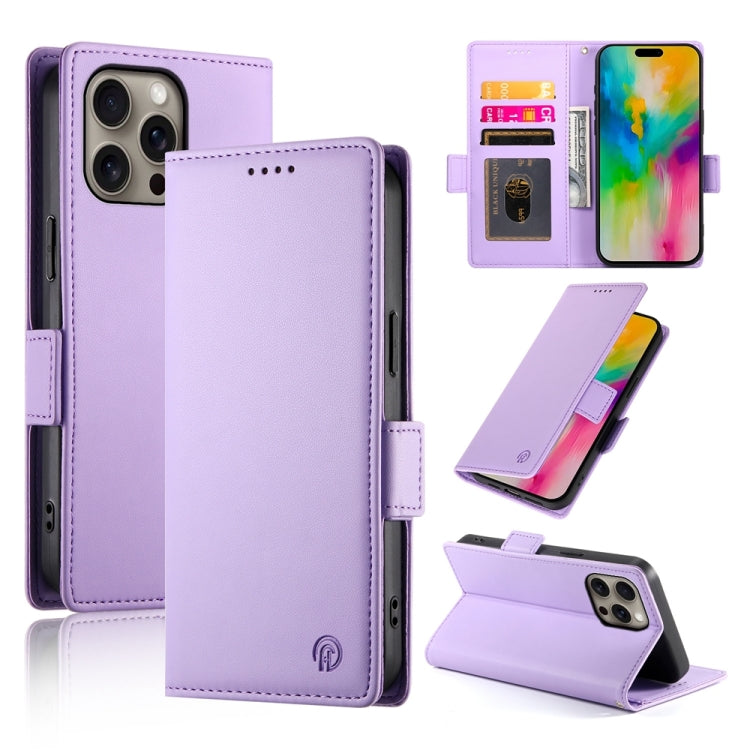 เคสโทรศัพท์หนังด้านแบบแม็กเนติกพร้อมหัวเข็มขัดข้าง สำหรับ iPhone 17e / 16e, สำหรับ iPhone 17 Pro Max, สำหรับ iPhone 17 Pro, สำหรับ iPhone 17, สำหรับ iPhone Air, สำหรับ iPhone 16 Pro Max