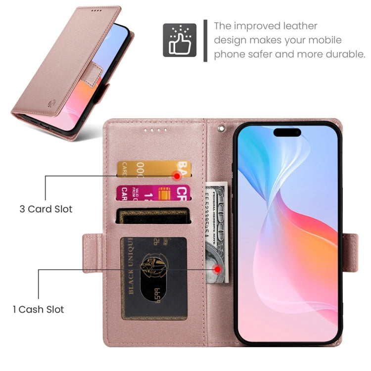 เคสโทรศัพท์หนังด้านแบบแม็กเนติกพร้อมหัวเข็มขัดข้าง สำหรับ iPhone 16 Pro, สำหรับ iPhone 16 Plus, สำหรับ iPhone 16, สำหรับ iPhone 15 Pro Max, สำหรับ iPhone 15 Pro, สำหรับ iPhone 15 Plus