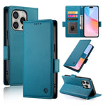 เคสโทรศัพท์หนังด้านแบบแม็กเนติกพร้อมหัวเข็มขัดข้าง สำหรับ iPhone 16 Pro, สำหรับ iPhone 16 Plus, สำหรับ iPhone 16, สำหรับ iPhone 15 Pro Max, สำหรับ iPhone 15 Pro, สำหรับ iPhone 15 Plus