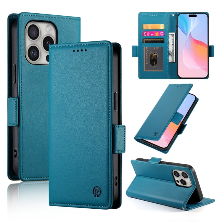 เคสโทรศัพท์หนังด้านแบบแม็กเนติกพร้อมหัวเข็มขัดข้าง สำหรับ iPhone 16 Pro, สำหรับ iPhone 16 Plus, สำหรับ iPhone 16, สำหรับ iPhone 15 Pro Max, สำหรับ iPhone 15 Pro, สำหรับ iPhone 15 Plus