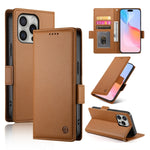 เคสโทรศัพท์หนังด้านแบบแม็กเนติกพร้อมหัวเข็มขัดข้าง สำหรับ iPhone 16 Pro, สำหรับ iPhone 16 Plus, สำหรับ iPhone 16, สำหรับ iPhone 15 Pro Max, สำหรับ iPhone 15 Pro, สำหรับ iPhone 15 Plus