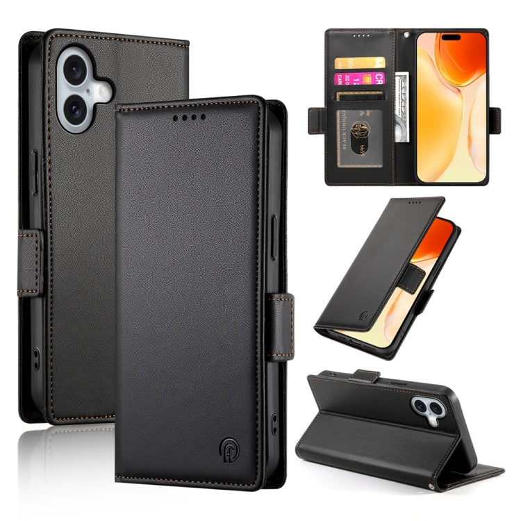 เคสโทรศัพท์หนังด้านแบบแม็กเนติกพร้อมหัวเข็มขัดข้าง สำหรับ iPhone 16 Pro, สำหรับ iPhone 16 Plus, สำหรับ iPhone 16, สำหรับ iPhone 15 Pro Max, สำหรับ iPhone 15 Pro, สำหรับ iPhone 15 Plus