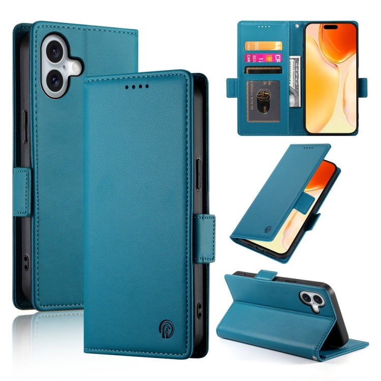 เคสโทรศัพท์หนังด้านแบบแม็กเนติกพร้อมหัวเข็มขัดข้าง สำหรับ iPhone 16 Pro, สำหรับ iPhone 16 Plus, สำหรับ iPhone 16, สำหรับ iPhone 15 Pro Max, สำหรับ iPhone 15 Pro, สำหรับ iPhone 15 Plus