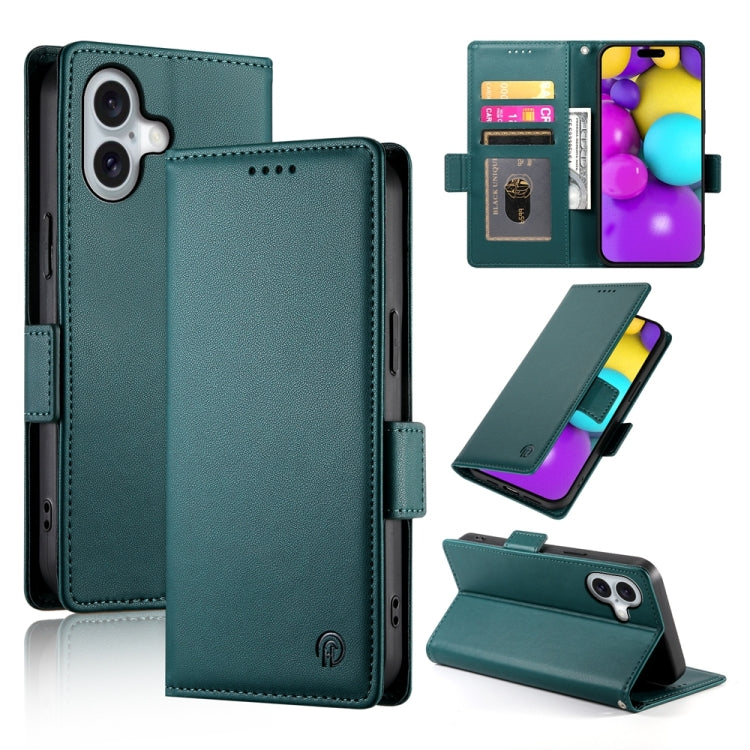 เคสโทรศัพท์หนังด้านแบบแม็กเนติกพร้อมหัวเข็มขัดข้าง สำหรับ iPhone 16 Pro, สำหรับ iPhone 16 Plus, สำหรับ iPhone 16, สำหรับ iPhone 15 Pro Max, สำหรับ iPhone 15 Pro, สำหรับ iPhone 15 Plus