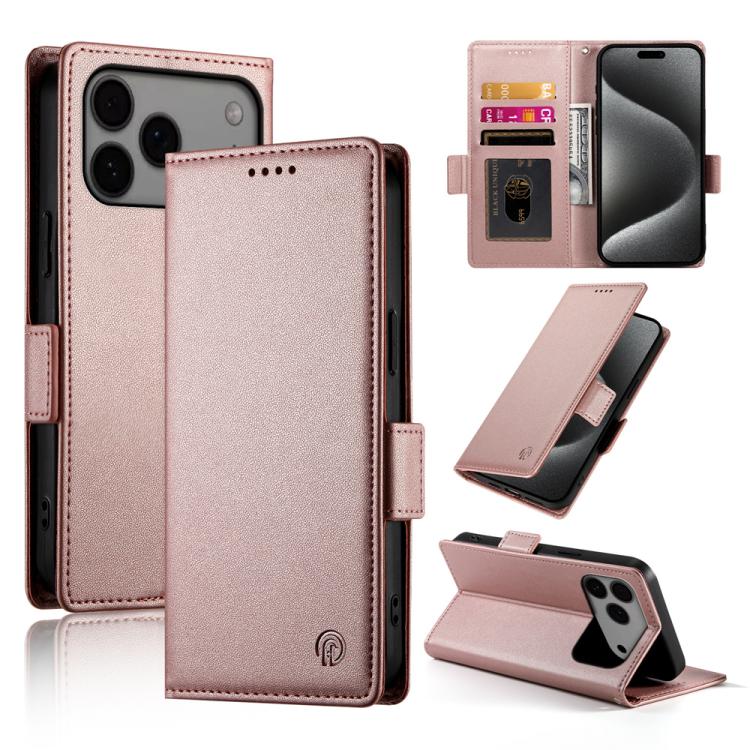 เคสโทรศัพท์หนังด้านแบบแม็กเนติกพร้อมหัวเข็มขัดข้าง สำหรับ iPhone 17e / 16e, สำหรับ iPhone 17 Pro Max, สำหรับ iPhone 17 Pro, สำหรับ iPhone 17, สำหรับ iPhone Air, สำหรับ iPhone 16 Pro Max