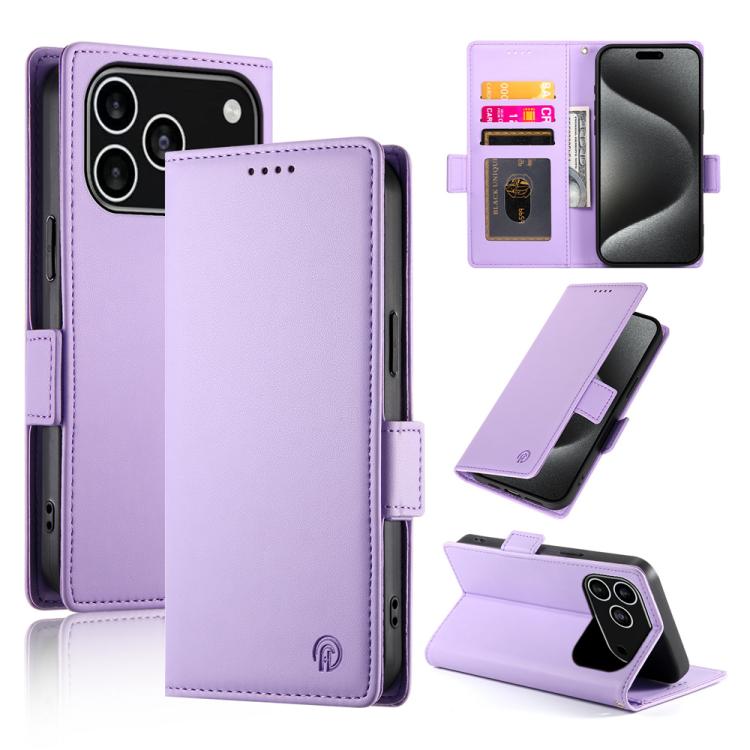 เคสโทรศัพท์หนังด้านแบบแม็กเนติกพร้อมหัวเข็มขัดข้าง สำหรับ iPhone 17e / 16e, สำหรับ iPhone 17 Pro Max, สำหรับ iPhone 17 Pro, สำหรับ iPhone 17, สำหรับ iPhone Air, สำหรับ iPhone 16 Pro Max
