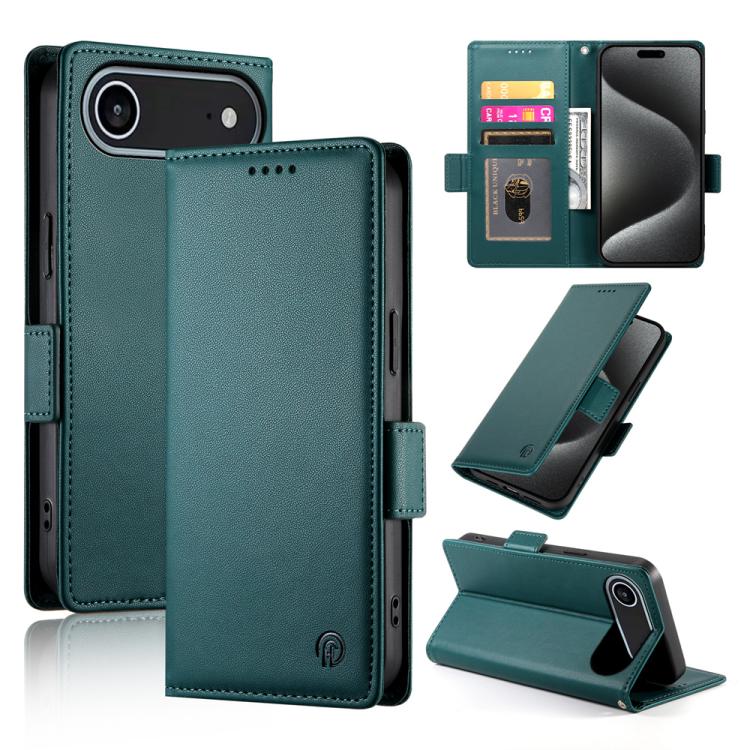 เคสโทรศัพท์หนังด้านแบบแม็กเนติกพร้อมหัวเข็มขัดข้าง สำหรับ iPhone 17e / 16e, สำหรับ iPhone 17 Pro Max, สำหรับ iPhone 17 Pro, สำหรับ iPhone 17, สำหรับ iPhone Air, สำหรับ iPhone 16 Pro Max