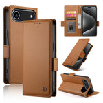 เคสโทรศัพท์หนังด้านแบบแม็กเนติกพร้อมหัวเข็มขัดข้าง สำหรับ iPhone 17e / 16e, สำหรับ iPhone 17 Pro Max, สำหรับ iPhone 17 Pro, สำหรับ iPhone 17, สำหรับ iPhone Air, สำหรับ iPhone 16 Pro Max