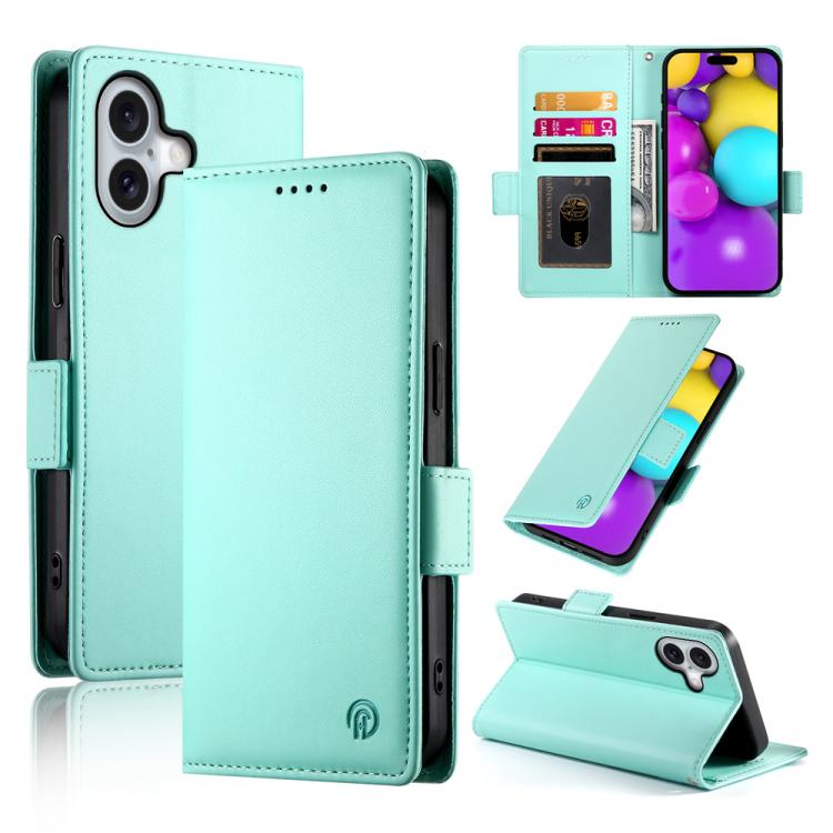เคสโทรศัพท์หนังด้านแบบแม็กเนติกพร้อมหัวเข็มขัดข้าง สำหรับ iPhone 17e / 16e, สำหรับ iPhone 17 Pro Max, สำหรับ iPhone 17 Pro, สำหรับ iPhone 17, สำหรับ iPhone Air, สำหรับ iPhone 16 Pro Max