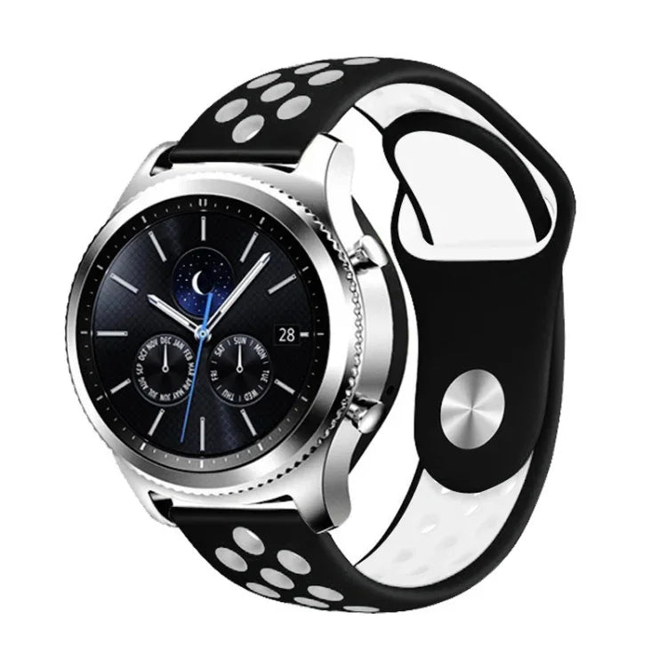 สายซิลิโคนสองสีสำหรับเปลี่ยนสาย Samsung Gear S4 Active ขนาด 22 มม.
