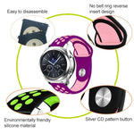 สายซิลิโคนสองสีสำหรับเปลี่ยนสาย Samsung Gear S4 Active ขนาด 22 มม.