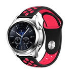 สายซิลิโคนสองสีสำหรับเปลี่ยนสาย Samsung Gear S4 Active ขนาด 22 มม.