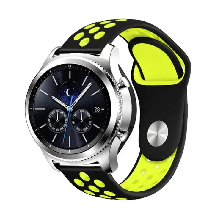 สายซิลิโคนสองสีสำหรับเปลี่ยนสาย Samsung Gear S4 Active ขนาด 22 มม.