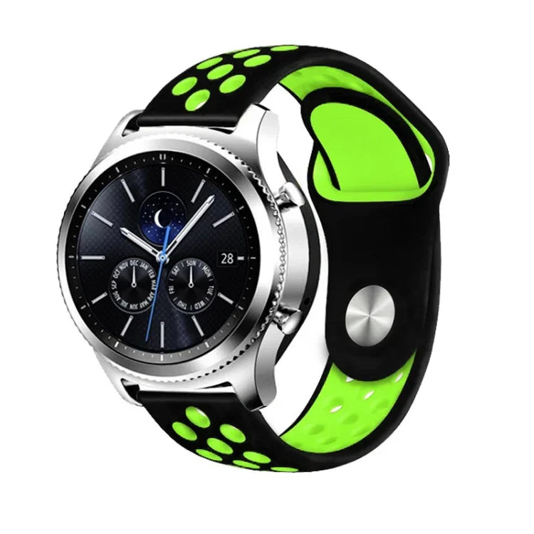 สายซิลิโคนสองสีสำหรับเปลี่ยนสาย Samsung Gear S4 Active ขนาด 22 มม.
