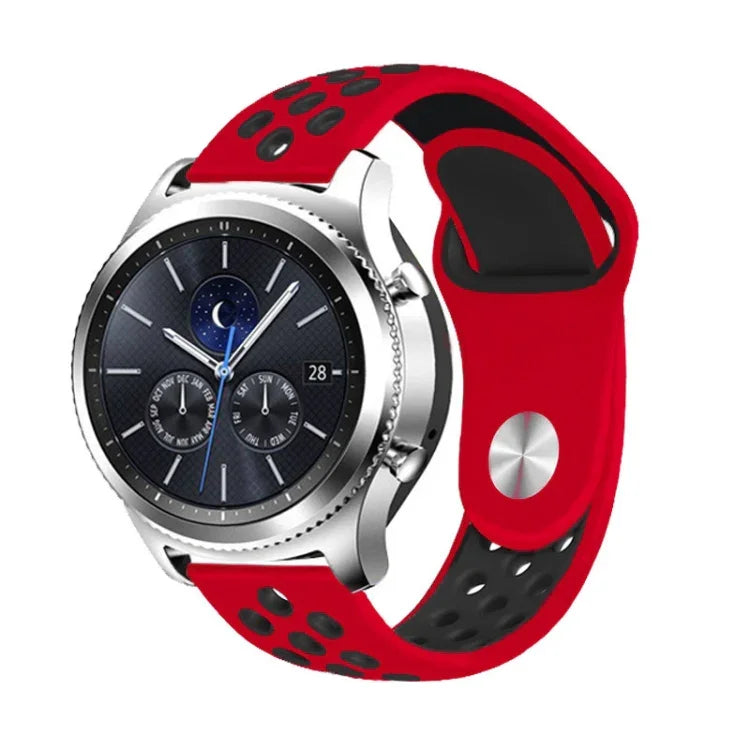 สายซิลิโคนสองสีสำหรับเปลี่ยนสาย Samsung Gear S4 Active ขนาด 22 มม.