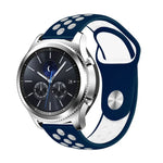 สายซิลิโคนสองสีสำหรับเปลี่ยนสาย Samsung Gear S4 Active ขนาด 22 มม.