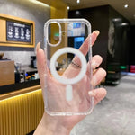 เคสโทรศัพท์อะคริลิก TPU ใสแบบแม็กเนติก MagSafe พร้อมช่องกล้องขนาดใหญ่ สำหรับ iPhone 17 Pro Max, สำหรับ iPhone 17 Pro, สำหรับ iPhone 17, สำหรับ iPhone Air, สำหรับ iPhone 16 Pro Max, สำหรับ iPhone 16 Pro, สำหรับ iPhone 16 Plus, สำหรับ iPhone 16