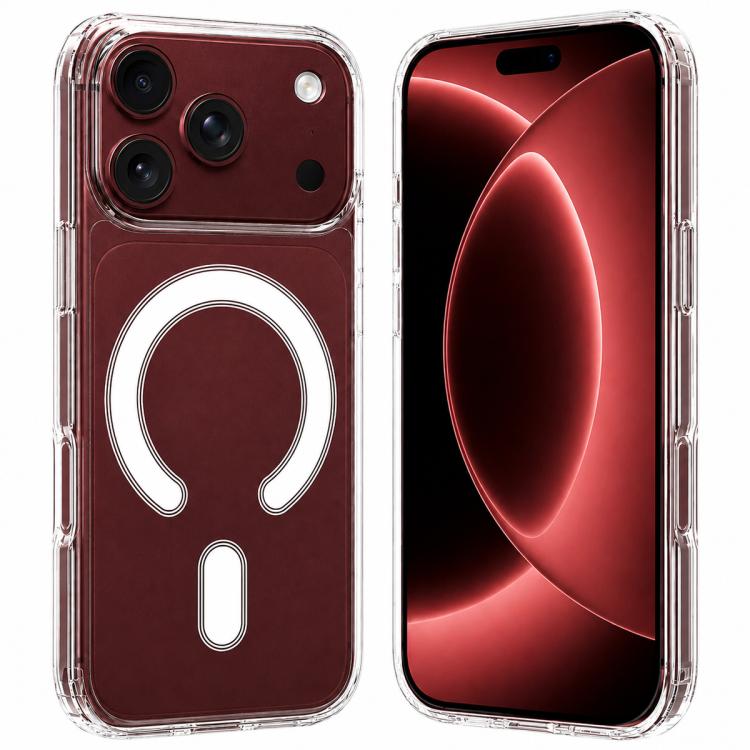 เคสโทรศัพท์อะคริลิก TPU ใสแบบแม็กเนติก MagSafe พร้อมช่องกล้องขนาดใหญ่ สำหรับ iPhone 17 Pro Max, สำหรับ iPhone 17 Pro, สำหรับ iPhone 17, สำหรับ iPhone Air, สำหรับ iPhone 16 Pro Max, สำหรับ iPhone 16 Pro, สำหรับ iPhone 16 Plus, สำหรับ iPhone 16