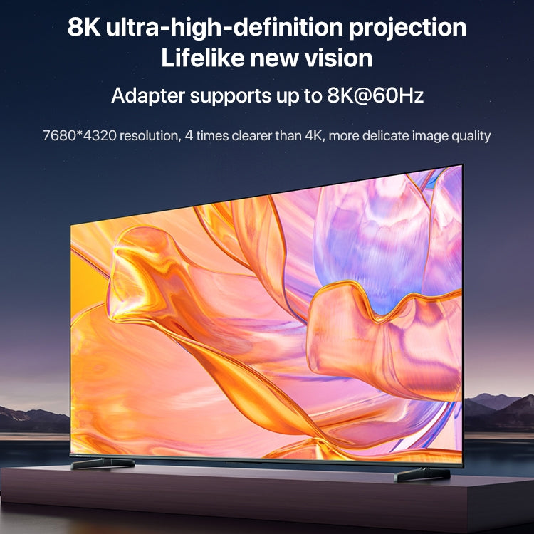 อะแดปเตอร์เต็มฟีเจอร์ Type-C ตัวผู้เป็น Type-C ตัวเมีย 240W พร้อมจอดิจิทัล