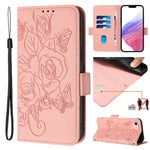 เคสโทรศัพท์หนังกันขโมย RFID ปั๊มลายกุหลาบ สำหรับ iPhone 14 Pro Max, สำหรับ iPhone SE 2022 / SE 2020 / 8 / 7, สำหรับ iPhone 13 Pro Max, สำหรับ iPhone 13 Pro, สำหรับ iPhone 13 mini, สำหรับ iPhone 12 / 12 Pro, สำหรับ iPhone 12 Pro Max, สำหรับ iPhone 12 mini