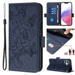 เคสโทรศัพท์หนังกันขโมย RFID ปั๊มลายกุหลาบ สำหรับ iPhone 17 Pro Max, สำหรับ iPhone 17 Pro, สำหรับ iPhone 17, สำหรับ iPhone Air, สำหรับ iPhone SE 2024, สำหรับ iPhone 16 Pro Max, สำหรับ iPhone 16 Pro, สำหรับ iPhone 16 Plus