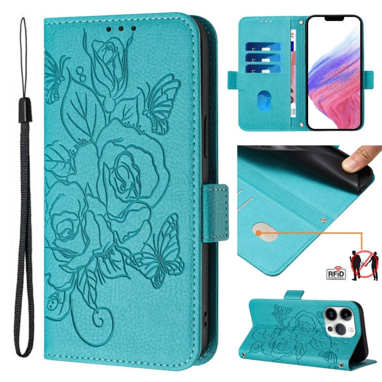 เคสโทรศัพท์หนังกันขโมย RFID ปั๊มลายกุหลาบ สำหรับ iPhone 17 Pro Max, สำหรับ iPhone 17 Pro, สำหรับ iPhone 17, สำหรับ iPhone Air, สำหรับ iPhone SE 2024, สำหรับ iPhone 16 Pro Max, สำหรับ iPhone 16 Pro, สำหรับ iPhone 16 Plus