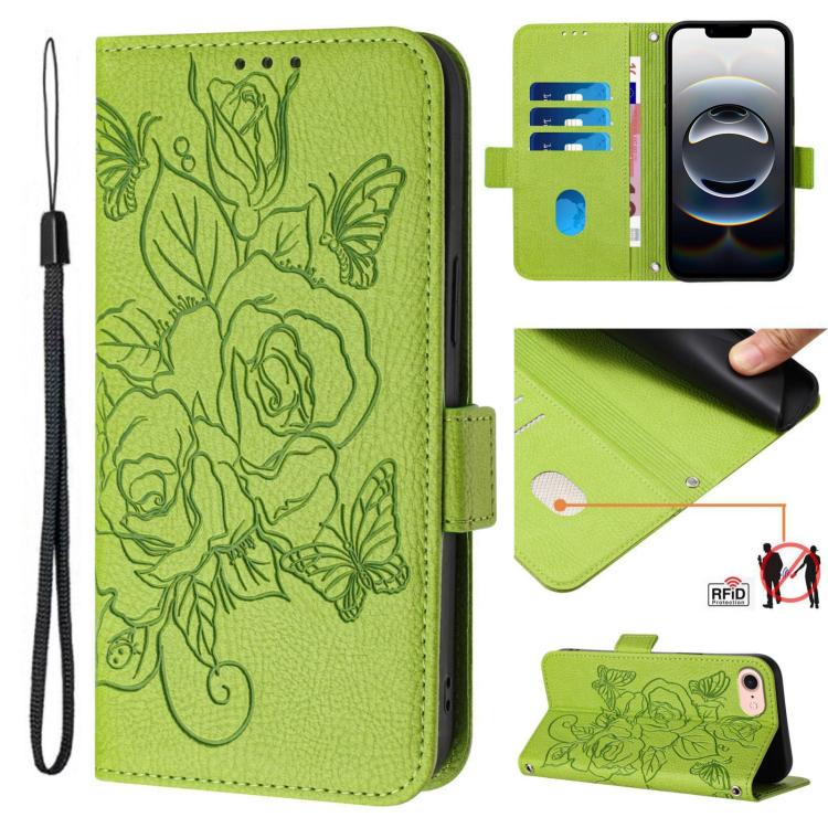 เคสโทรศัพท์หนังกันขโมย RFID ปั๊มลายกุหลาบ สำหรับ iPhone 17 Pro Max, สำหรับ iPhone 17 Pro, สำหรับ iPhone 17, สำหรับ iPhone Air, สำหรับ iPhone SE 2024, สำหรับ iPhone 16 Pro Max, สำหรับ iPhone 16 Pro, สำหรับ iPhone 16 Plus