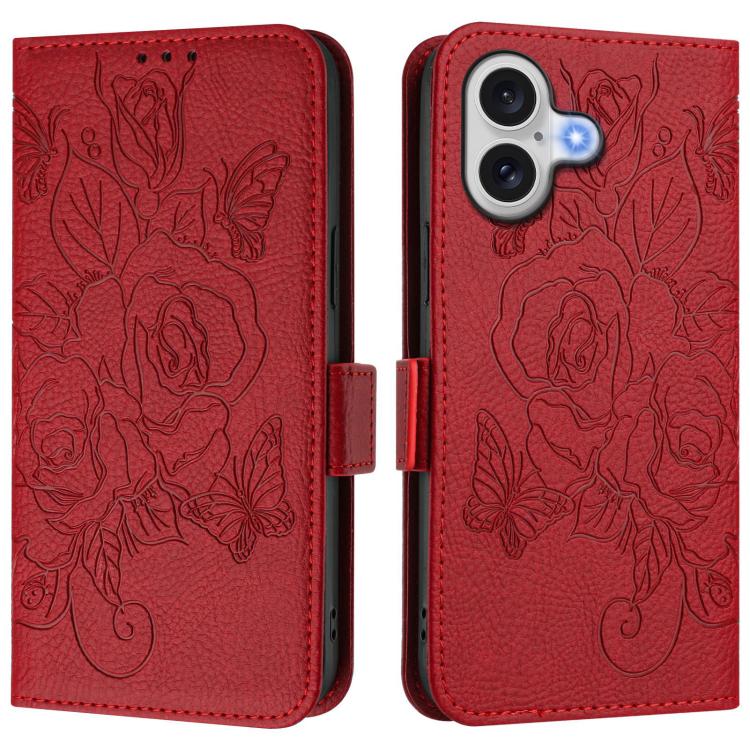 เคสโทรศัพท์หนังกันขโมย RFID ปั๊มลายกุหลาบ สำหรับ iPhone 17 Pro Max, สำหรับ iPhone 17 Pro, สำหรับ iPhone 17, สำหรับ iPhone Air, สำหรับ iPhone SE 2024, สำหรับ iPhone 16 Pro Max, สำหรับ iPhone 16 Pro, สำหรับ iPhone 16 Plus