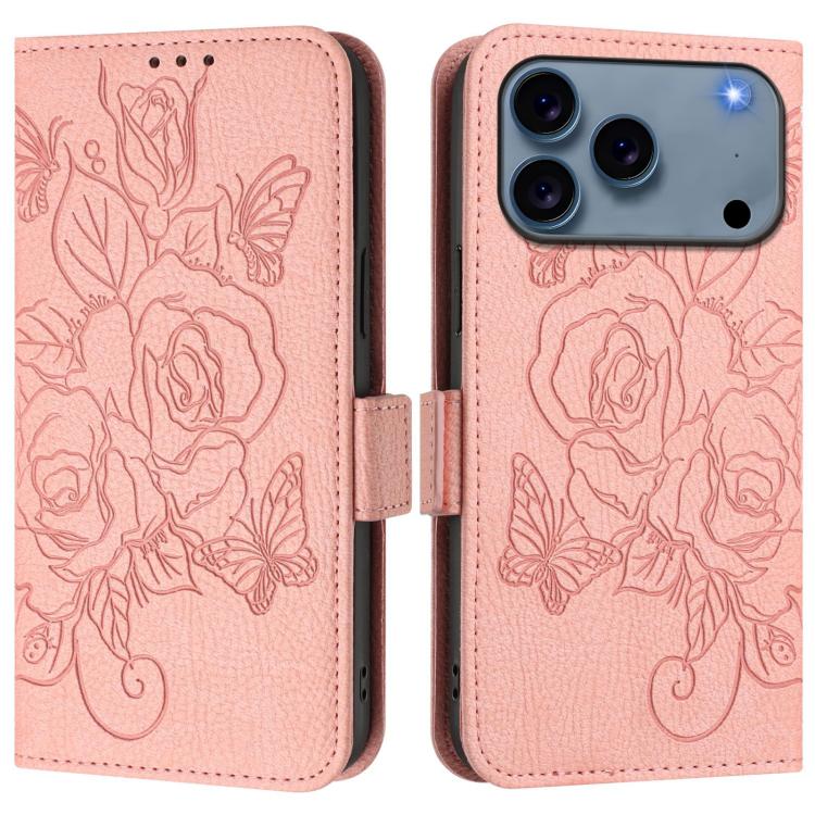 เคสโทรศัพท์หนังกันขโมย RFID ปั๊มลายกุหลาบ สำหรับ iPhone 17 Pro Max, สำหรับ iPhone 17 Pro, สำหรับ iPhone 17, สำหรับ iPhone Air, สำหรับ iPhone SE 2024, สำหรับ iPhone 16 Pro Max, สำหรับ iPhone 16 Pro, สำหรับ iPhone 16 Plus