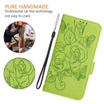 เคสโทรศัพท์หนังกันขโมย RFID ปั๊มลายกุหลาบ สำหรับ iPhone 17 Pro Max, สำหรับ iPhone 17 Pro, สำหรับ iPhone 17, สำหรับ iPhone Air, สำหรับ iPhone SE 2024, สำหรับ iPhone 16 Pro Max, สำหรับ iPhone 16 Pro, สำหรับ iPhone 16 Plus
