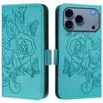 เคสโทรศัพท์หนังกันขโมย RFID ปั๊มลายกุหลาบ สำหรับ iPhone 17 Pro Max, สำหรับ iPhone 17 Pro, สำหรับ iPhone 17, สำหรับ iPhone Air, สำหรับ iPhone SE 2024, สำหรับ iPhone 16 Pro Max, สำหรับ iPhone 16 Pro, สำหรับ iPhone 16 Plus