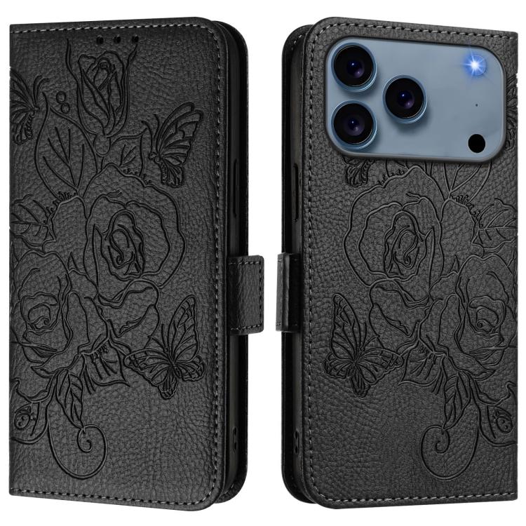 เคสโทรศัพท์หนังกันขโมย RFID ปั๊มลายกุหลาบ สำหรับ iPhone 17 Pro Max, สำหรับ iPhone 17 Pro, สำหรับ iPhone 17, สำหรับ iPhone Air, สำหรับ iPhone SE 2024, สำหรับ iPhone 16 Pro Max, สำหรับ iPhone 16 Pro, สำหรับ iPhone 16 Plus