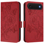 เคสโทรศัพท์หนังกันขโมย RFID ปั๊มลายกุหลาบ สำหรับ iPhone 17 Pro Max, สำหรับ iPhone 17 Pro, สำหรับ iPhone 17, สำหรับ iPhone Air, สำหรับ iPhone SE 2024, สำหรับ iPhone 16 Pro Max, สำหรับ iPhone 16 Pro, สำหรับ iPhone 16 Plus