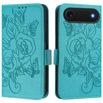 เคสโทรศัพท์หนังกันขโมย RFID ปั๊มลายกุหลาบ สำหรับ iPhone 17 Pro Max, สำหรับ iPhone 17 Pro, สำหรับ iPhone 17, สำหรับ iPhone Air, สำหรับ iPhone SE 2024, สำหรับ iPhone 16 Pro Max, สำหรับ iPhone 16 Pro, สำหรับ iPhone 16 Plus