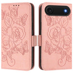 เคสโทรศัพท์หนังกันขโมย RFID ปั๊มลายกุหลาบ สำหรับ iPhone 17 Pro Max, สำหรับ iPhone 17 Pro, สำหรับ iPhone 17, สำหรับ iPhone Air, สำหรับ iPhone SE 2024, สำหรับ iPhone 16 Pro Max, สำหรับ iPhone 16 Pro, สำหรับ iPhone 16 Plus