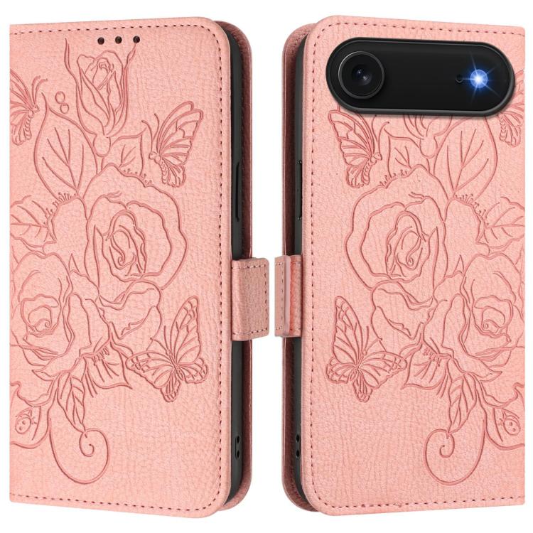 เคสโทรศัพท์หนังกันขโมย RFID ปั๊มลายกุหลาบ สำหรับ iPhone 17 Pro Max, สำหรับ iPhone 17 Pro, สำหรับ iPhone 17, สำหรับ iPhone Air, สำหรับ iPhone SE 2024, สำหรับ iPhone 16 Pro Max, สำหรับ iPhone 16 Pro, สำหรับ iPhone 16 Plus
