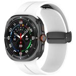 สายรัดนาฬิกาซิลิโคนหัวเข็มขัดพับแม่เหล็ก สำหรับ Samsung Galaxy Watch Ultra 47mm / Ultra 2025