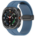 สายรัดนาฬิกาซิลิโคนหัวเข็มขัดพับแม่เหล็ก สำหรับ Samsung Galaxy Watch Ultra 47mm / Ultra 2025