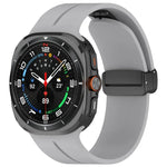 สายรัดนาฬิกาซิลิโคนหัวเข็มขัดพับแม่เหล็ก สำหรับ Samsung Galaxy Watch Ultra 47mm / Ultra 2025