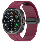 สายรัดนาฬิกาซิลิโคนหัวเข็มขัดพับแม่เหล็ก สำหรับ Samsung Galaxy Watch Ultra 47mm / Ultra 2025