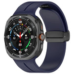 สายรัดนาฬิกาซิลิโคนหัวเข็มขัดพับแม่เหล็ก สำหรับ Samsung Galaxy Watch Ultra 47mm / Ultra 2025