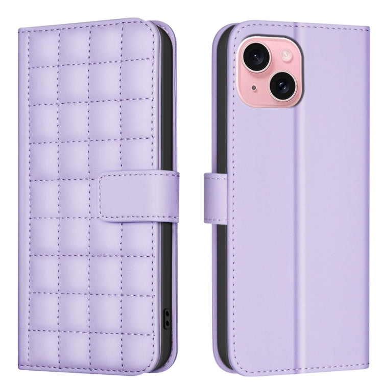 Square Texture Leather Phone Case, For iPhone 15 Plus / 14 Plus, For iPhone 15, For iPhone 14 / 13, For iPhone 14 Pro, For iPhone 14 Pro Max, For iPhone SE 2022 / SE 2020 / 8 / 7, For iPhone 13 Pro Max, For iPhone 13 Pro