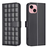 Square Texture Leather Phone Case, For iPhone 15 Plus / 14 Plus, For iPhone 15, For iPhone 14 / 13, For iPhone 14 Pro, For iPhone 14 Pro Max, For iPhone SE 2022 / SE 2020 / 8 / 7, For iPhone 13 Pro Max, For iPhone 13 Pro