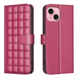 Square Texture Leather Phone Case, For iPhone 15 Plus / 14 Plus, For iPhone 15, For iPhone 14 / 13, For iPhone 14 Pro, For iPhone 14 Pro Max, For iPhone SE 2022 / SE 2020 / 8 / 7, For iPhone 13 Pro Max, For iPhone 13 Pro