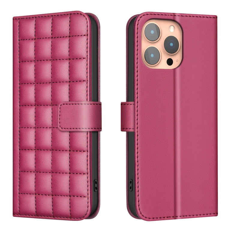 เคสโทรศัพท์หนังลายสี่เหลี่ยม สำหรับ iPhone 17e / 16e, สำหรับ iPhone 17 Pro Max, สำหรับ iPhone 16 Pro Max, สำหรับ iPhone 16 Pro, สำหรับ iPhone 16 Plus, สำหรับ iPhone 16, สำหรับ iPhone 15 Pro Max, สำหรับ iPhone 15 Pro