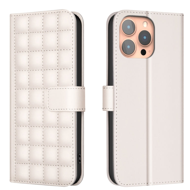 เคสโทรศัพท์หนังลายสี่เหลี่ยม สำหรับ iPhone 17e / 16e, สำหรับ iPhone 17 Pro Max, สำหรับ iPhone 16 Pro Max, สำหรับ iPhone 16 Pro, สำหรับ iPhone 16 Plus, สำหรับ iPhone 16, สำหรับ iPhone 15 Pro Max, สำหรับ iPhone 15 Pro