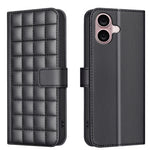 เคสโทรศัพท์หนังลายสี่เหลี่ยม สำหรับ iPhone 17e / 16e, สำหรับ iPhone 17 Pro Max, สำหรับ iPhone 16 Pro Max, สำหรับ iPhone 16 Pro, สำหรับ iPhone 16 Plus, สำหรับ iPhone 16, สำหรับ iPhone 15 Pro Max, สำหรับ iPhone 15 Pro